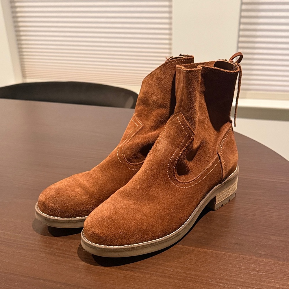 Antonio De Faria Brown Suede Ankle Boots